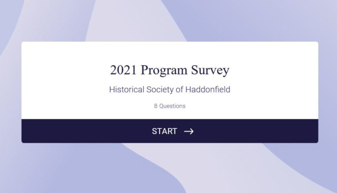 Start screen of 2021 program survey