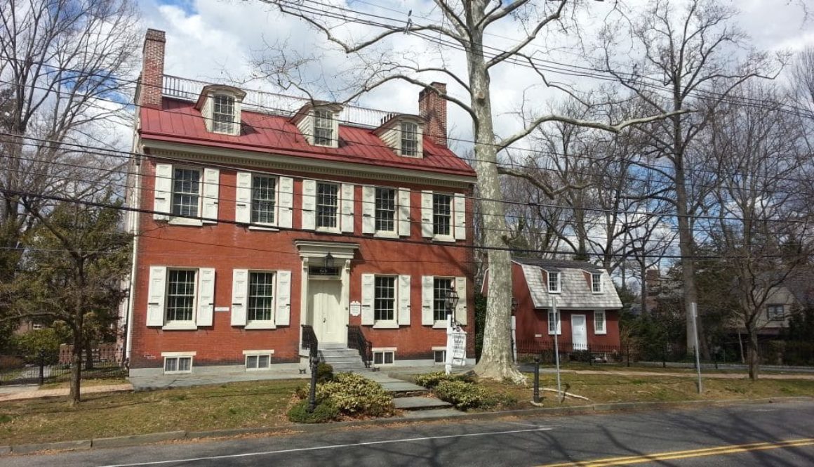 Exterior photo of Greenfield Hall and the Mickle House